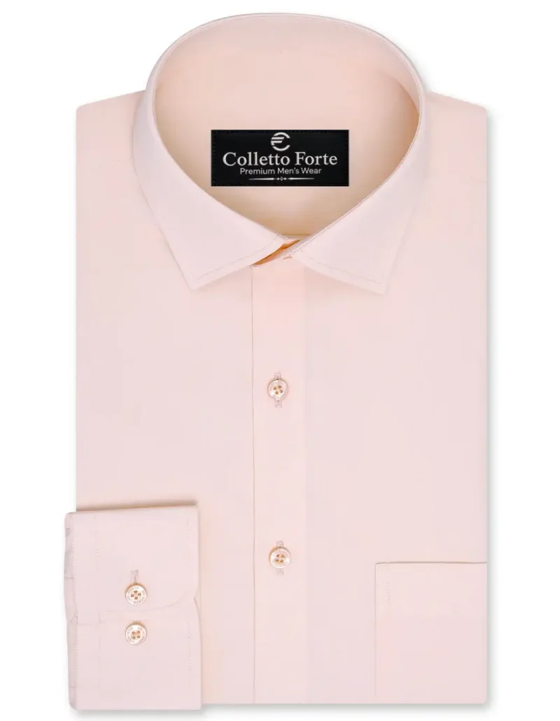 Light Peach Men's Formal Shirt image